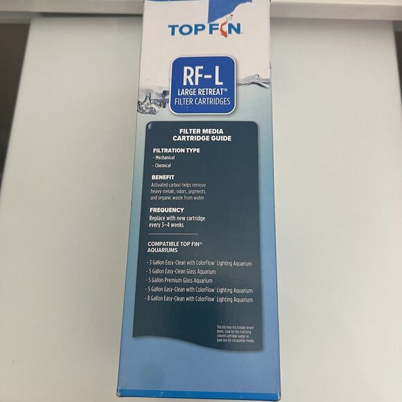 Top Fin Retreat RF-S Filter Cartridges 5 Month Supply Total Of 5 Filters READ - Picture 2 of 6